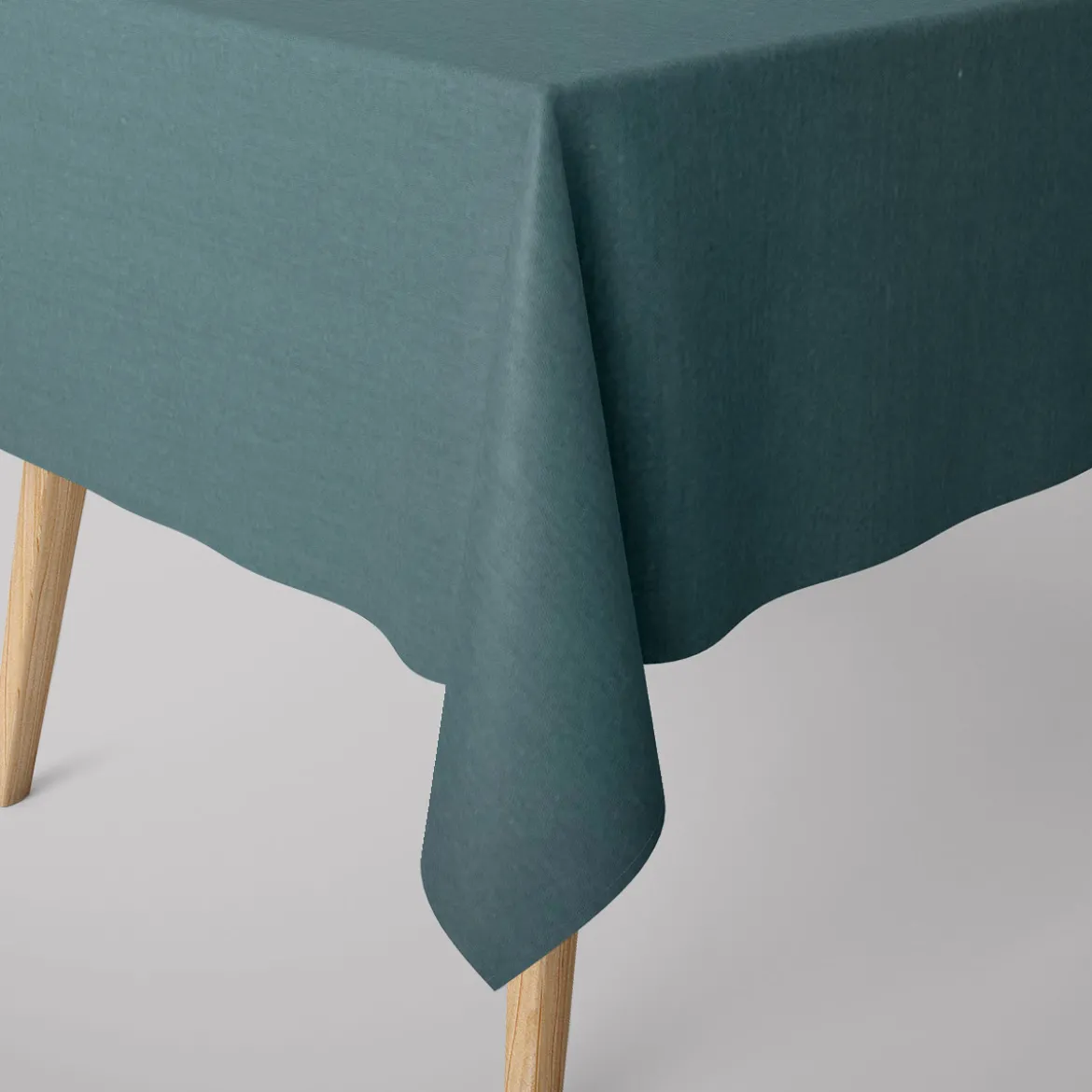 Dekostoff Polsterstoff Panama Vercors melierte Struktur uni türkisblau 140cm Breite