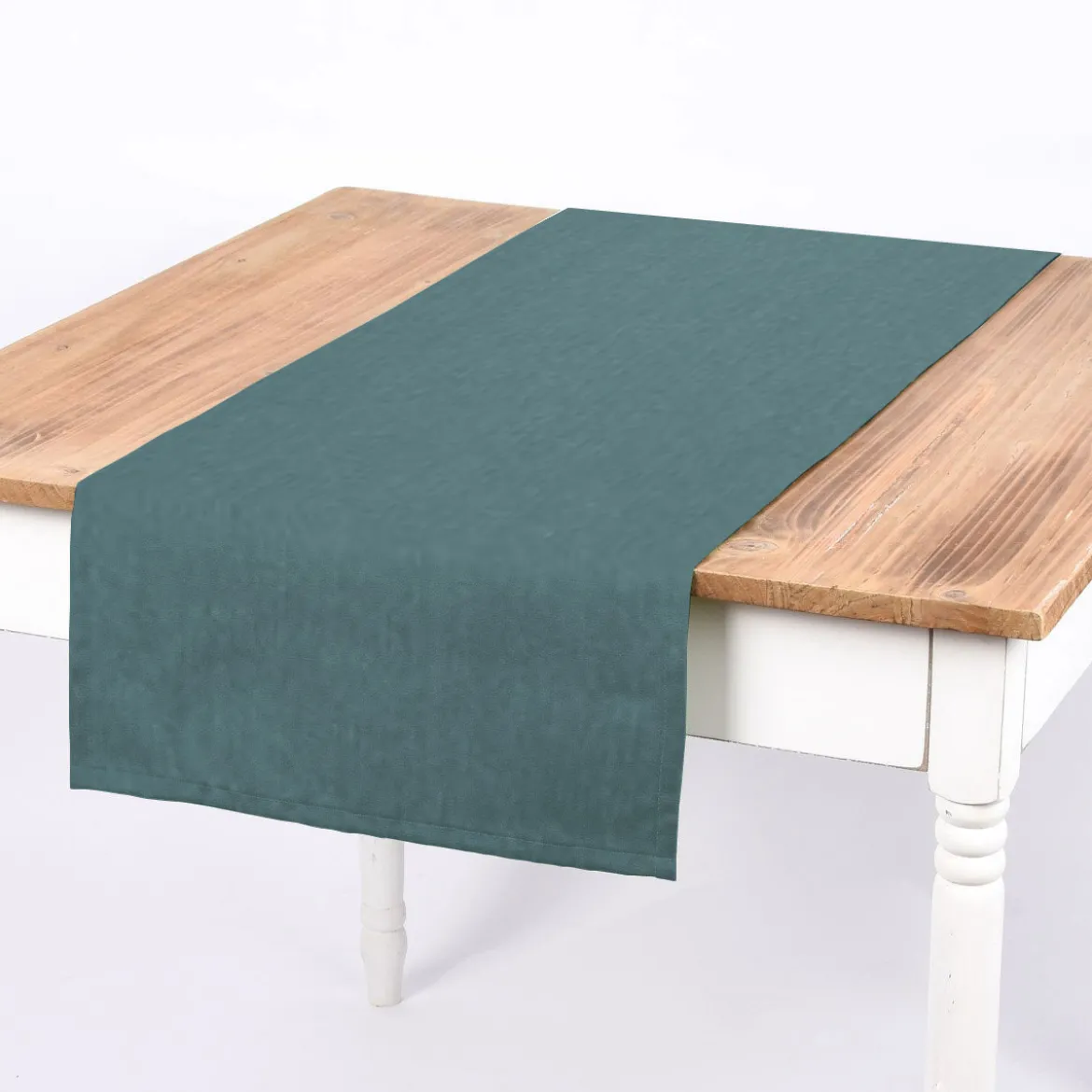 Dekostoff Polsterstoff Panama Vercors melierte Struktur uni türkisblau 140cm Breite
