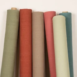 Dekostoff Polsterstoff Panama Vercors melierte Struktur uni wasabi grün 140cm Breite