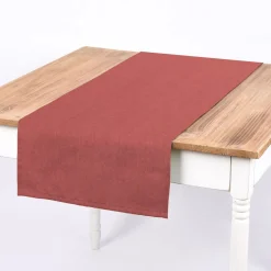 Dekostoff Polsterstoff Panama Vercors melierte Struktur uni marsala rot 140cm Breite