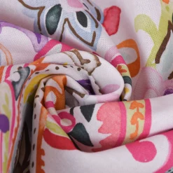 Dekostoff Tischwäschestoff Baumwollstoff Paisley weiß bunt 1,60m Breite