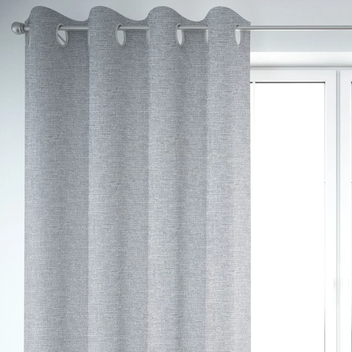 Dekostoff Tischwäschestoff Jacquard-Stoff Double Face Struktur Lurex Silberglanz 280cm Breite