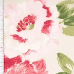 Dekostoff Vorhangstoff Mina Rosen beige rosa 1,4m Breite