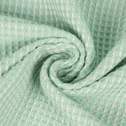 Dekostoff Waffelrelief Kästchenstruktur Honeycomb mintgrün 1,30m Breite