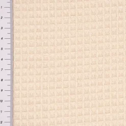 Dekostoff Waffelrelief Kästchenstruktur Honeycomb ecru1,30m Breite