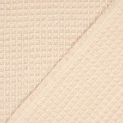 Dekostoff Waffelrelief Kästchenstruktur Honeycomb ecru1,30m Breite