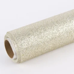 Deko Tischband Glitzer gold 27x250cm