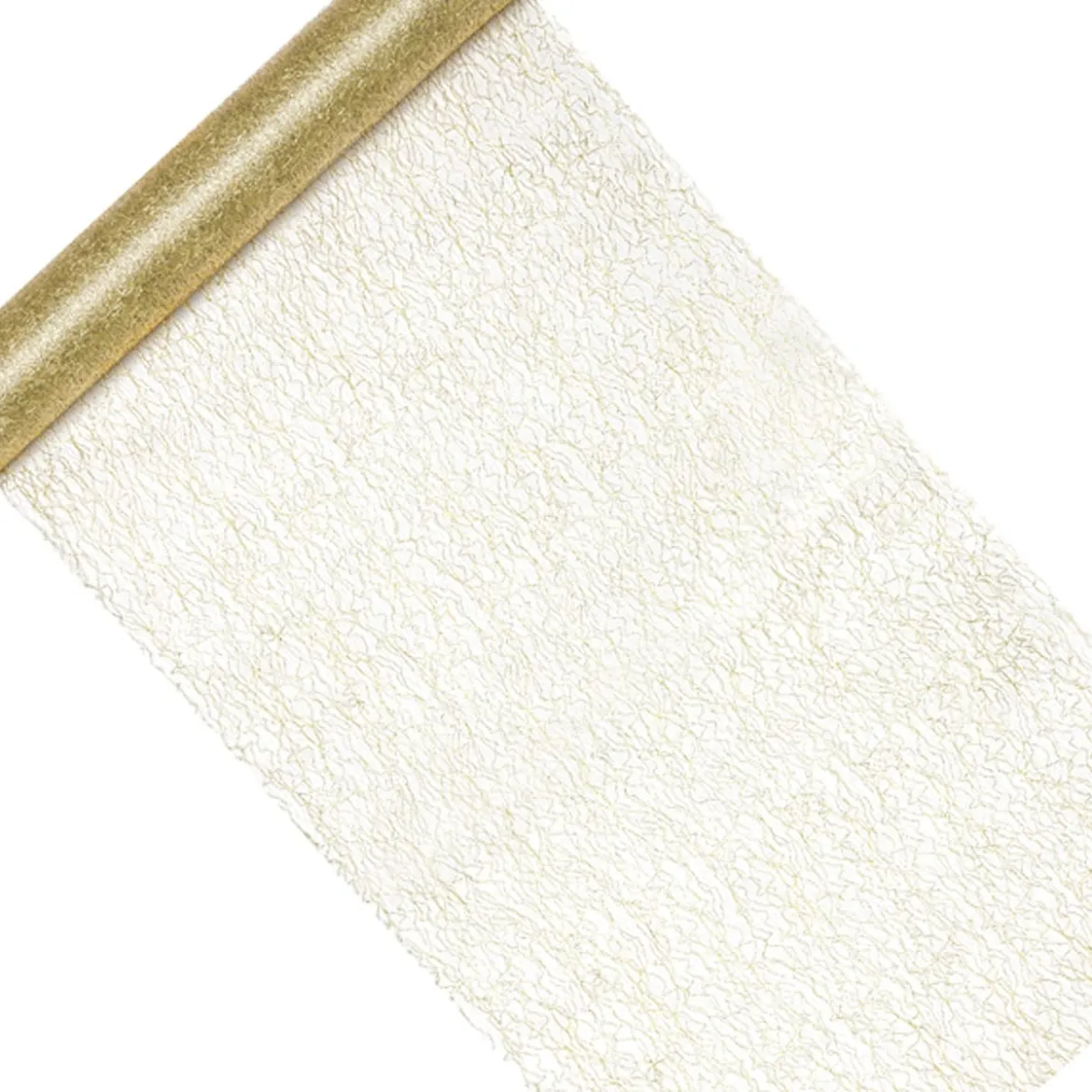 Deko Tischband Mesh gold 0,36x9m