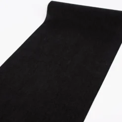 Deko Tischband Samtoptik einfarbig schwarz 28x300cm