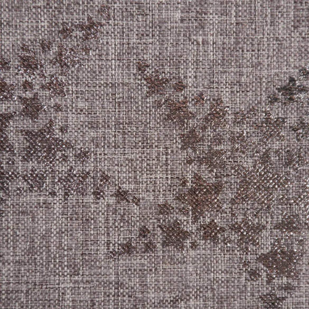 Deko Tischband Sterne metallic grau silberfarbig 28x250cm