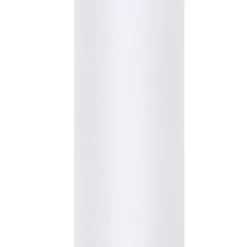 Deko Tischband Tüll einfarbig weiß 0,30x9m