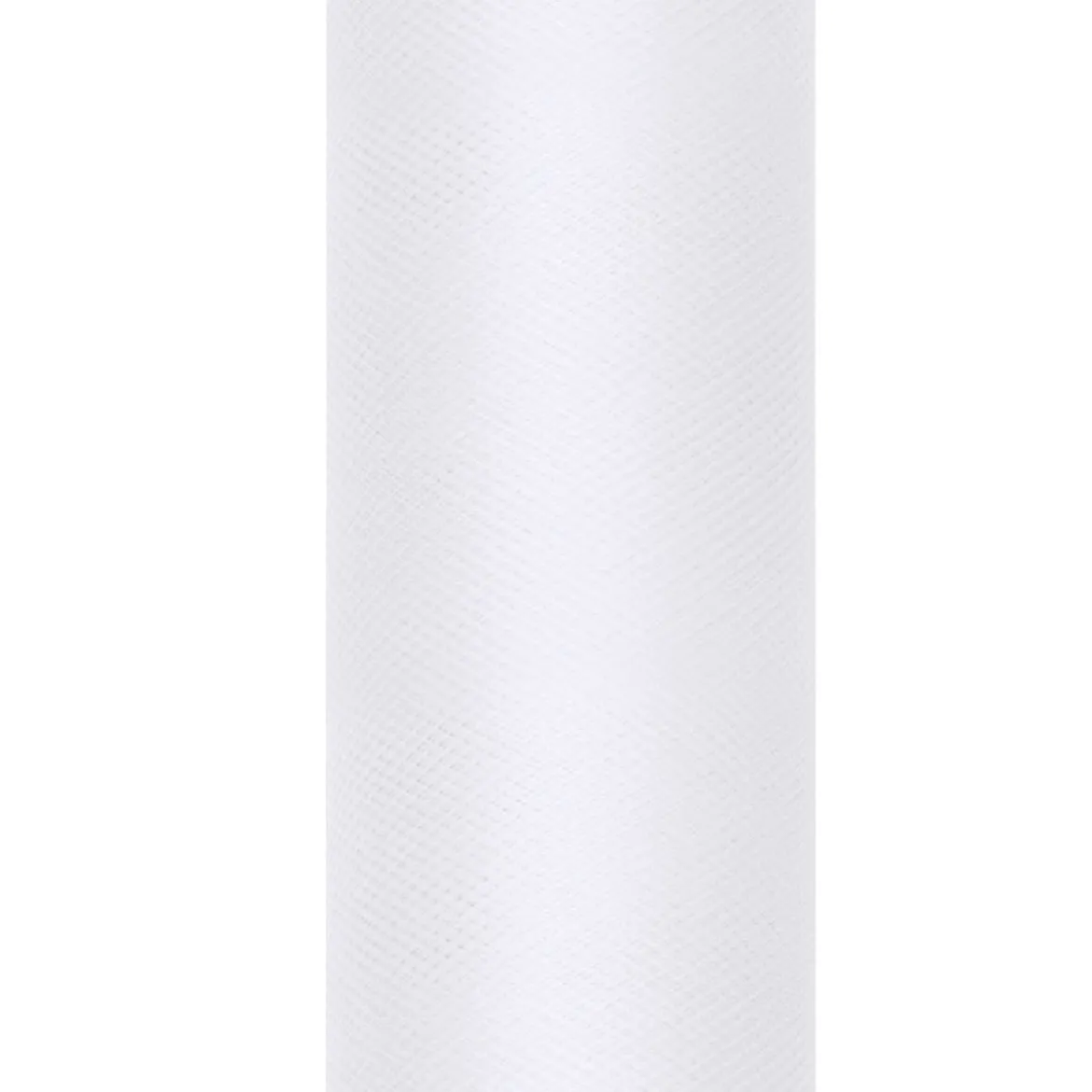 Deko Tischband Tüll einfarbig weiß 0,30x9m
