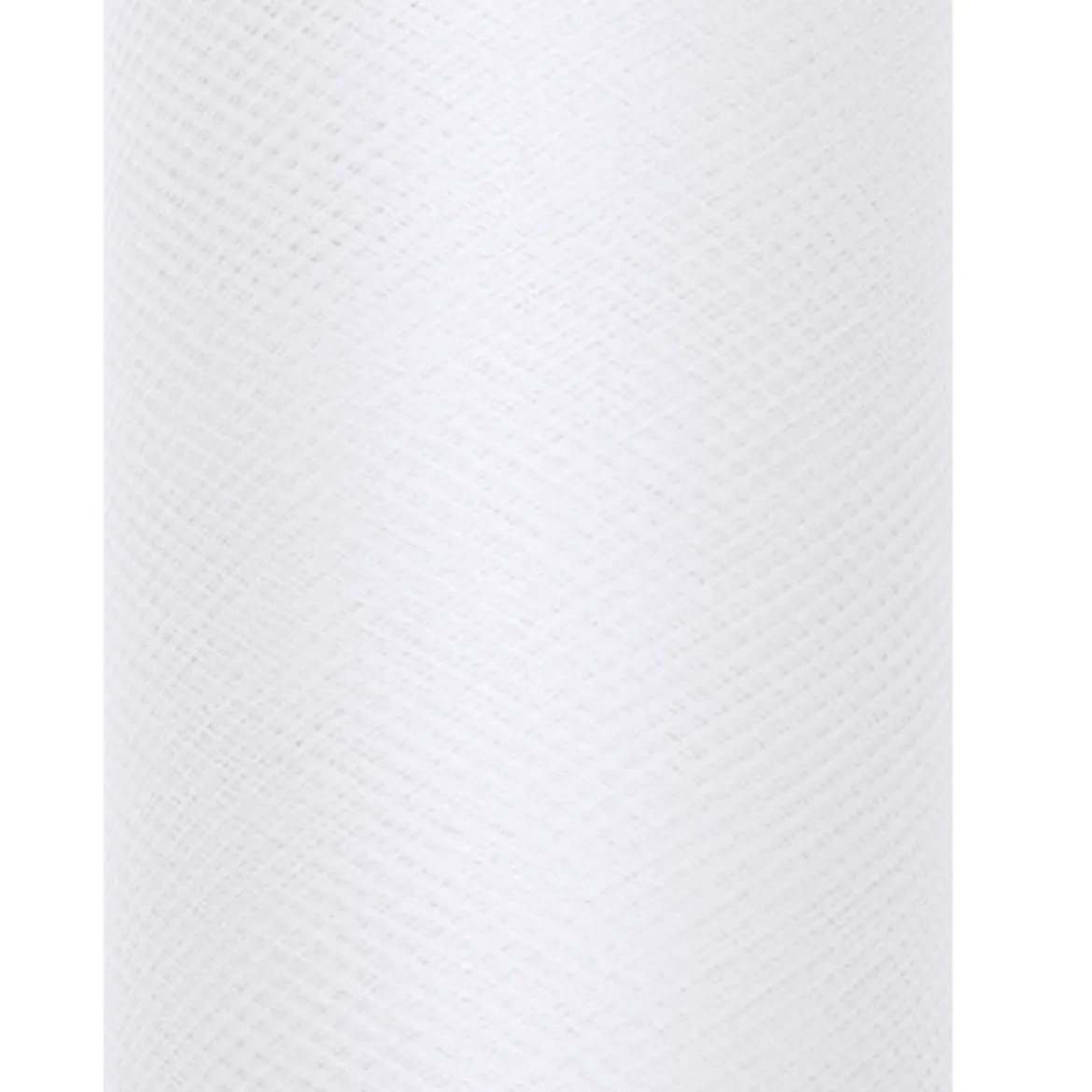 Deko Tischband Tüll einfarbig weiß 0,30x9m