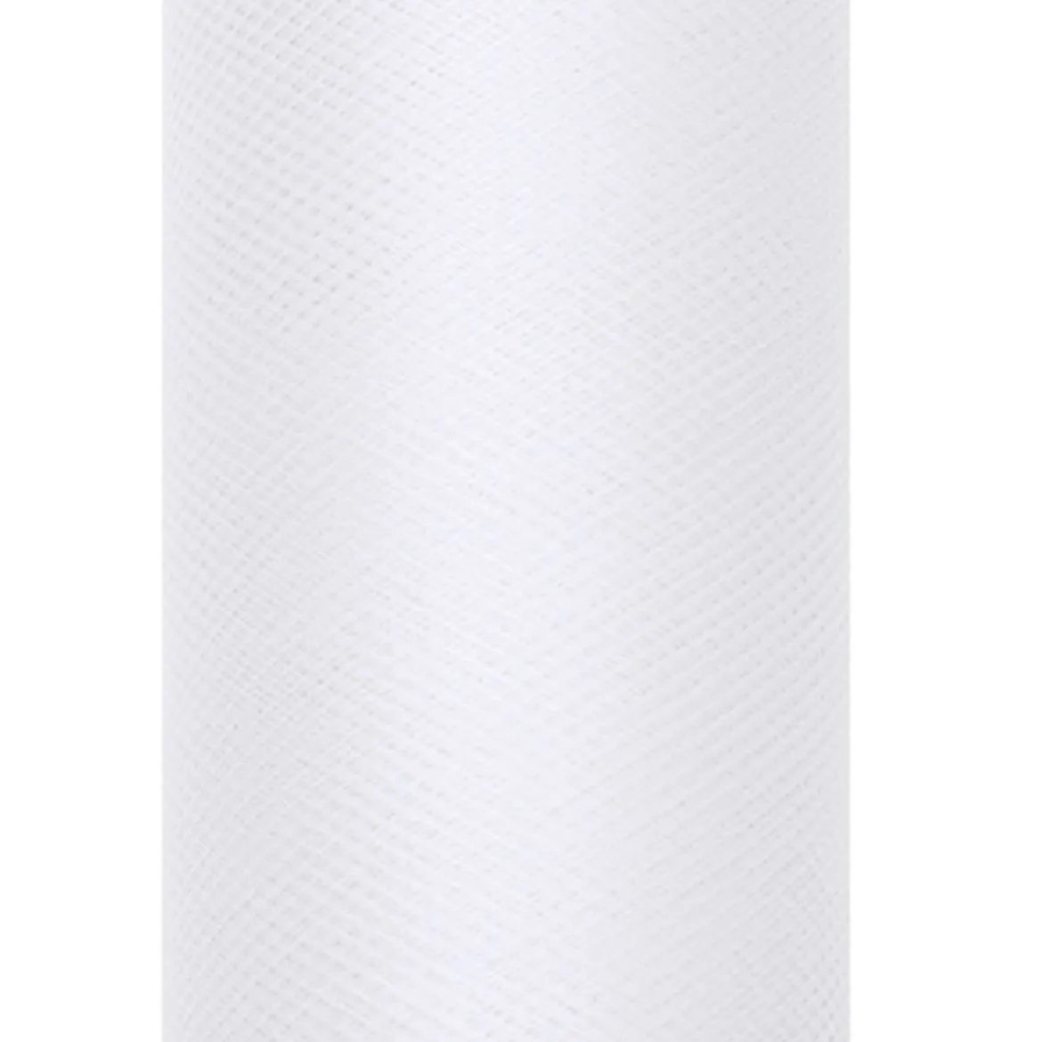 Deko Tischband Tüll einfarbig weiß 0,30x9m