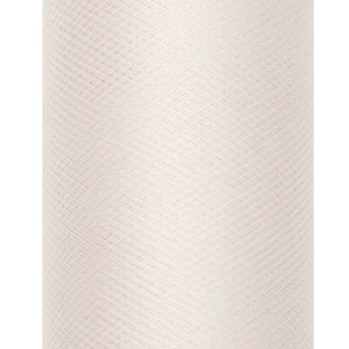 Deko Tischband Tüll einfarbig cremeweiß 0,30x9m