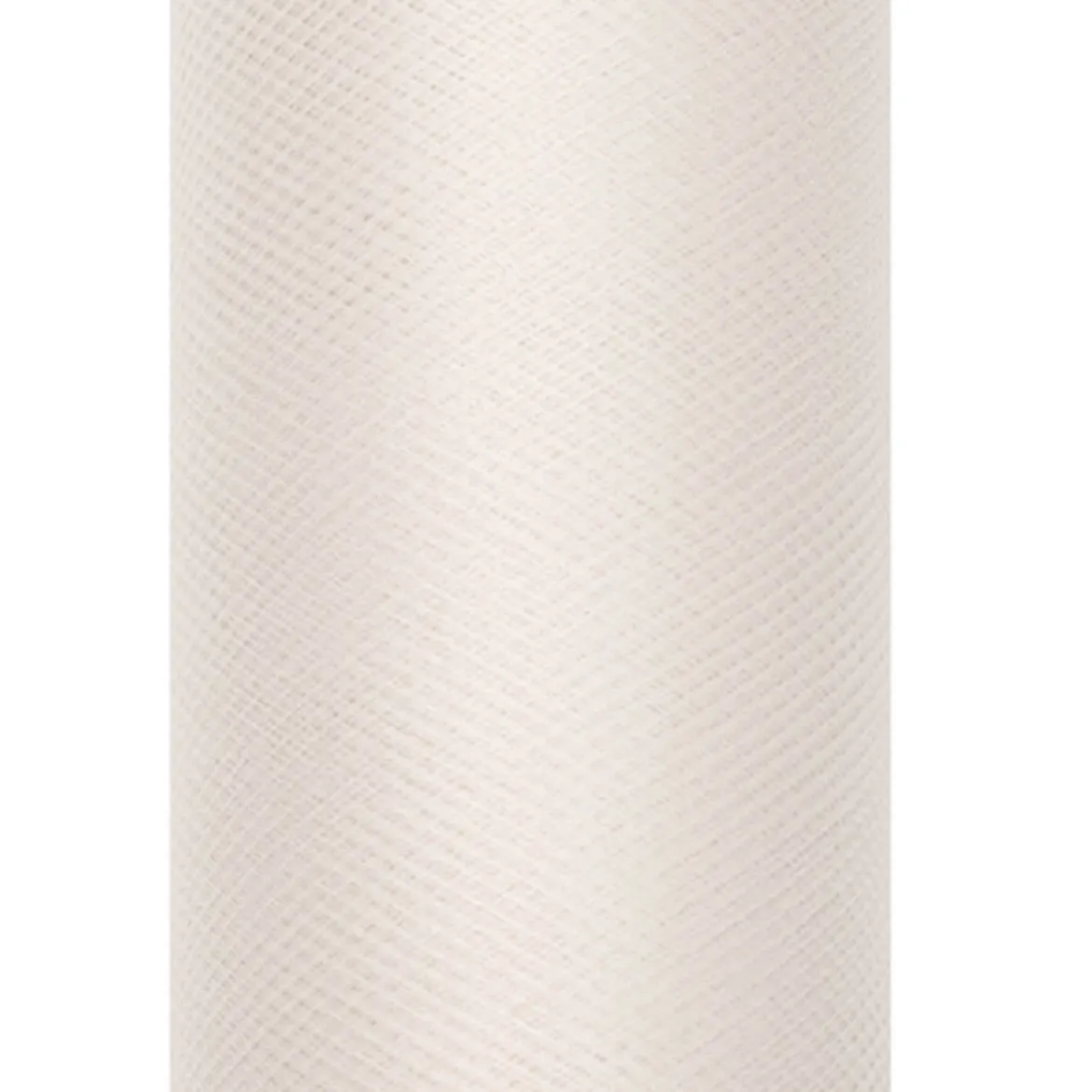 Deko Tischband Tüll einfarbig cremeweiß 0,15x9m