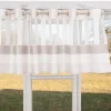 Design Ösenpanneaux Bistro Scheiben Gardine Streifen natur 50x140cm
