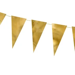 DIY-Girlande mit Wimpeln goldfarbig 13,5x215cm
