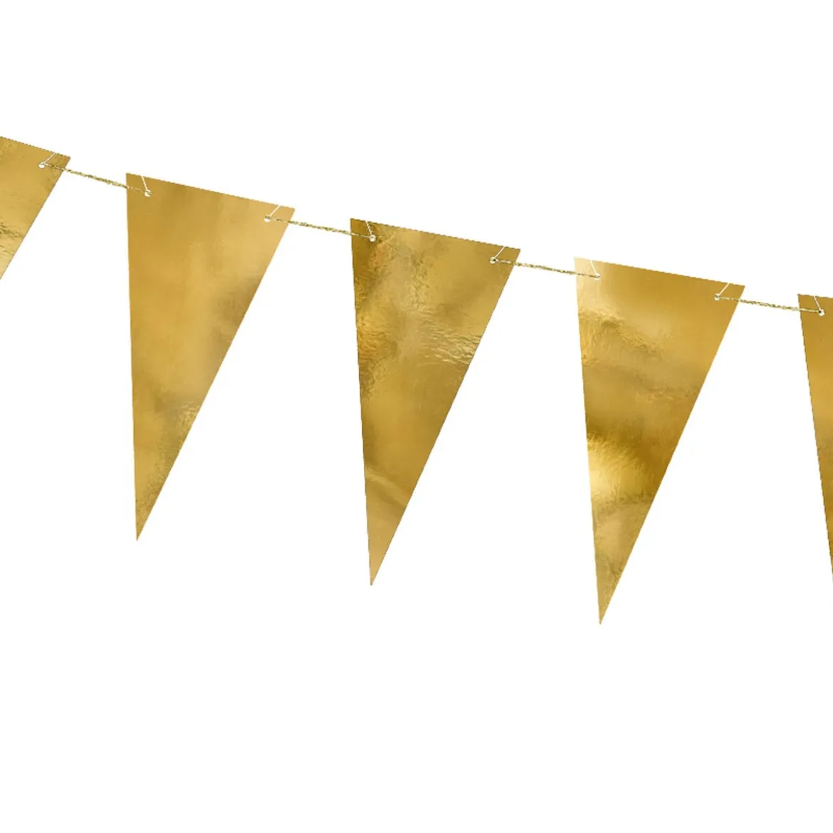 DIY-Girlande mit Wimpeln goldfarbig 13,5x215cm