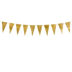 DIY-Girlande mit Wimpeln goldfarbig 13,5x215cm