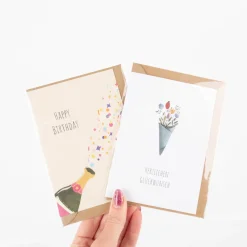 Doppelkarte mit Umschlag Herzlichen Glückwunsch Blumenstrauß A6 von KEITCARDS