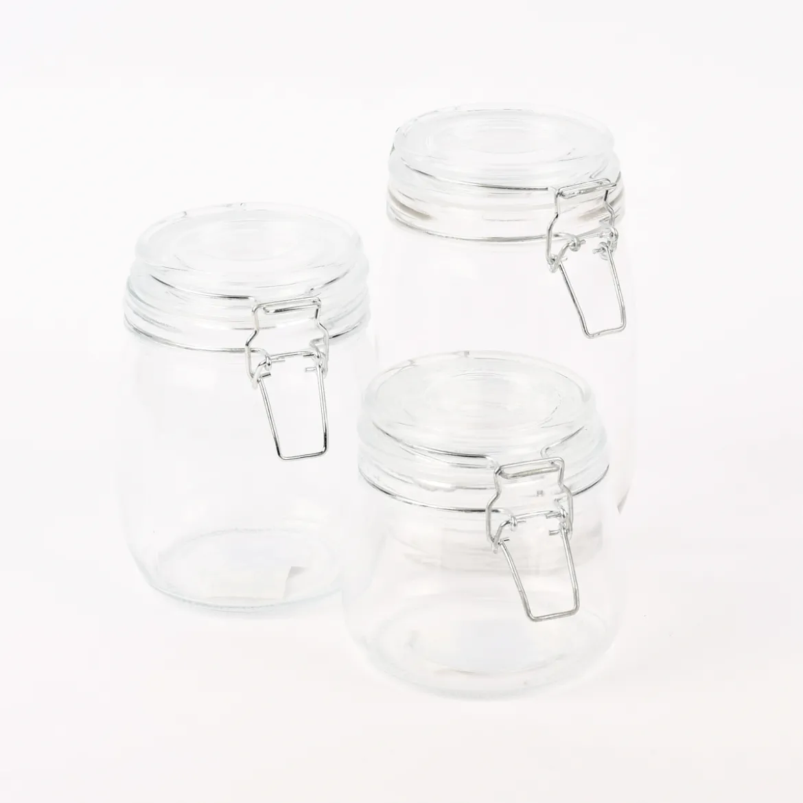 Drahtbügelglas klar mittel 14x10cm