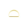 D-Ringe Metall Halbrund-Ring goldfarbig 40mm, 2Stk