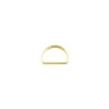 D-Ringe Metall Halbrund-Ring goldfarbig 25mm, 2Stk