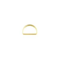D-Ringe Metall Halbrund-Ring goldfarbig 25mm, 2Stk