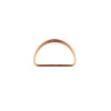 D-Ringe Metall Halbrund-Ring kupferfarbig 40mm, 2Stk