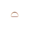 D-Ringe Metall Halbrund-Ring kupferfarbig 25mm, 2Stk