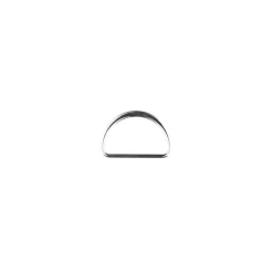 D-Ringe Metall Halbrund-Ring silberfarbig 25mm, 2Stk