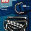 D-Ringe 30 mm silberfarbig