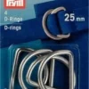 D-Ringe 25 mm silberfarbig