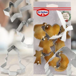 Dr. Oetker Keks-Ausstecher-Set Weihnachten silberfarbig 8teilig