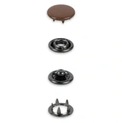 Druckknöpfe Jersey 12mm dunkelbraun 20 Stk von Prym