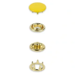 Druckknöpfe Jersey 12mm gelb 20 Stk von Prym
