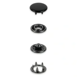 Druckknöpfe Jersey 12mm schwarz 20 Stk von Prym