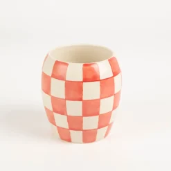 Duftkerze Sojakerze Checkmate Keramiktopf 75Std Brenndauer red von Paddywax