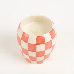 Duftkerze Sojakerze Checkmate Keramiktopf 75Std Brenndauer red von Paddywax