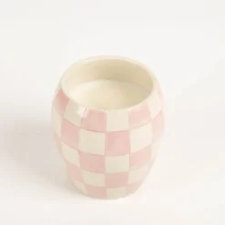 Duftkerze Sojakerze Checkmate Keramiktopf 75Std Brenndauer Lilac von Paddywax