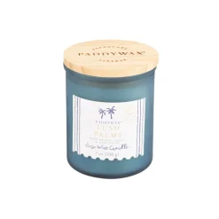 Duftkerze Sojakerze Coastal Lush Palms im Glas mit Holzdeckel 40 Std Brenndauer von Paddywax