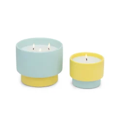 Duftkerze Sojakerze Colour Block 170g Yellow Ceramic Candle Minty Verde von Paddywax