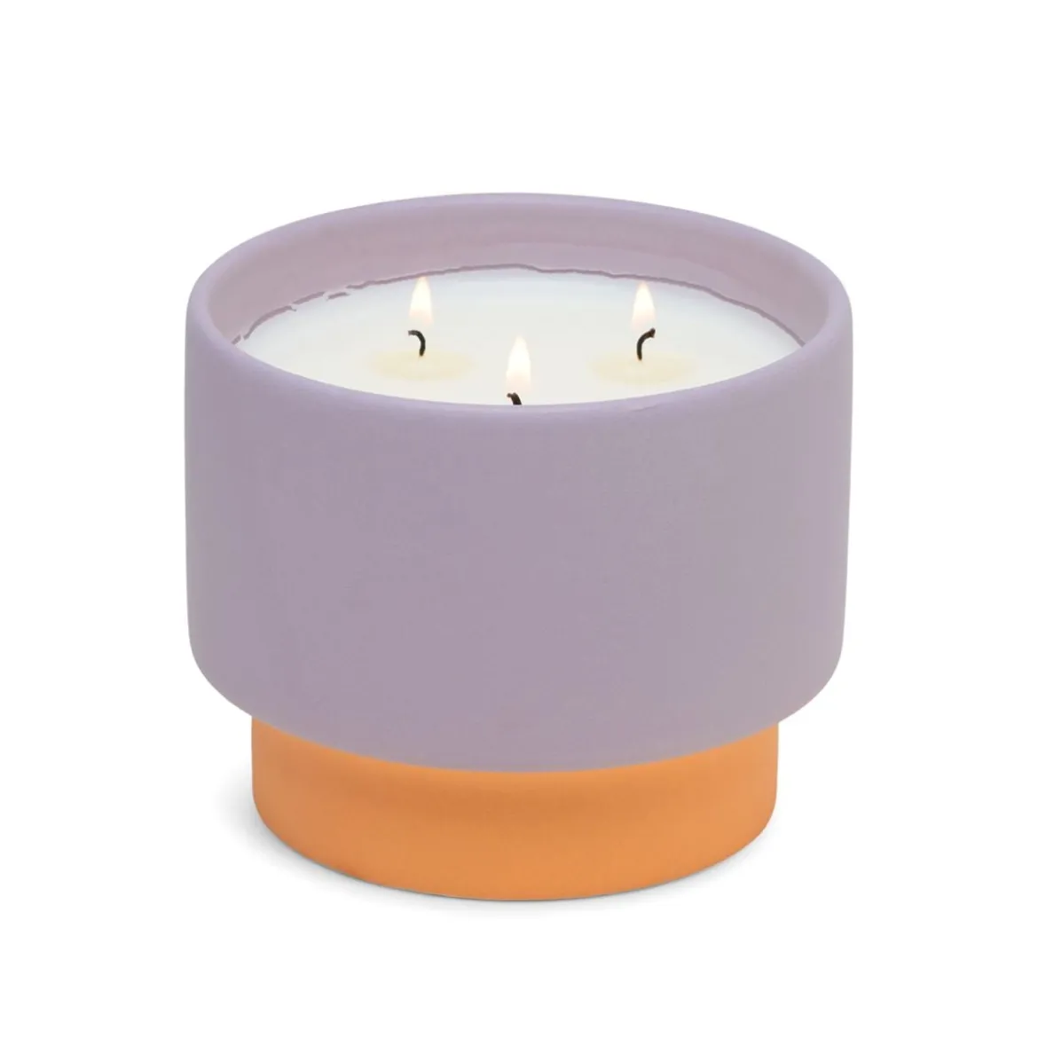 Duftkerze Sojakerze Colour Block 453g Purple Ceramic Candle Violet & Vanilla von Paddywax