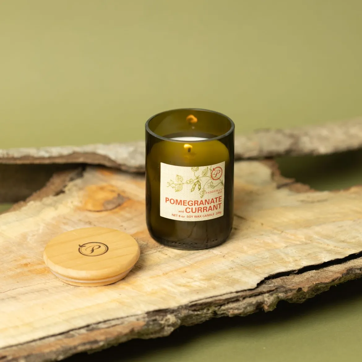 Duftkerze Sojakerze Eco Green Pomegranate & Currant von Paddywax