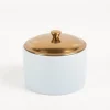Duftkerze Sojakerze Hygge Blue Teakwood & Jasmine 141g im Keramiktopf mit Metalldeckel von Paddywax