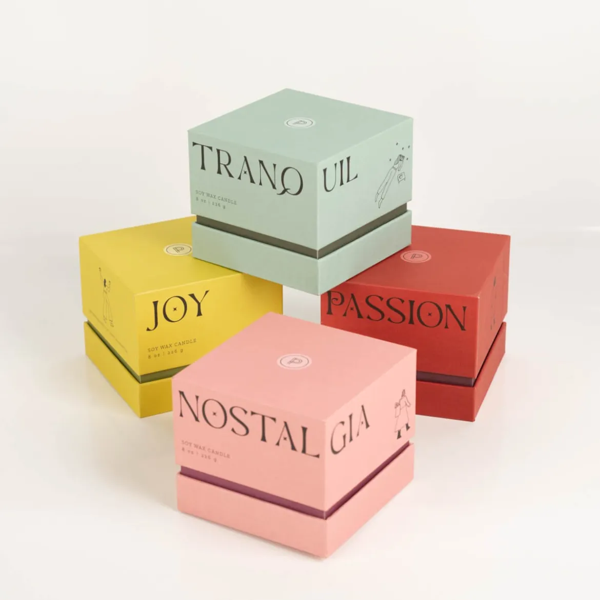 Duftkerze Sojakerze MOOD Passion Red Saffron Rose Glastopf in Geschenkbox 65Std Brenndauer von Paddywax