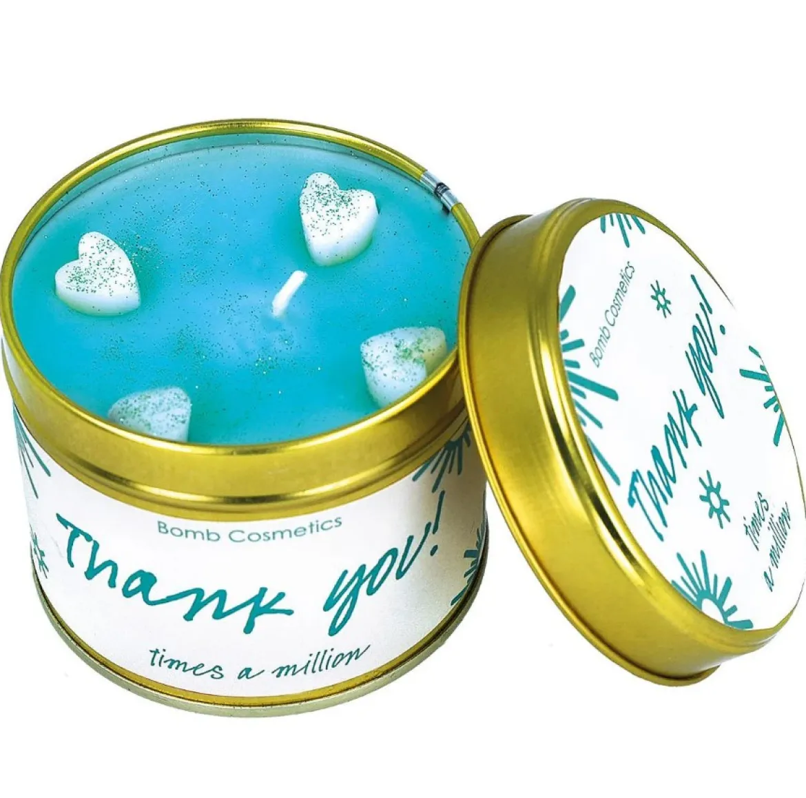 Duftkerze Thank You in der Metalldose handgemacht von Bomb Cosmetic