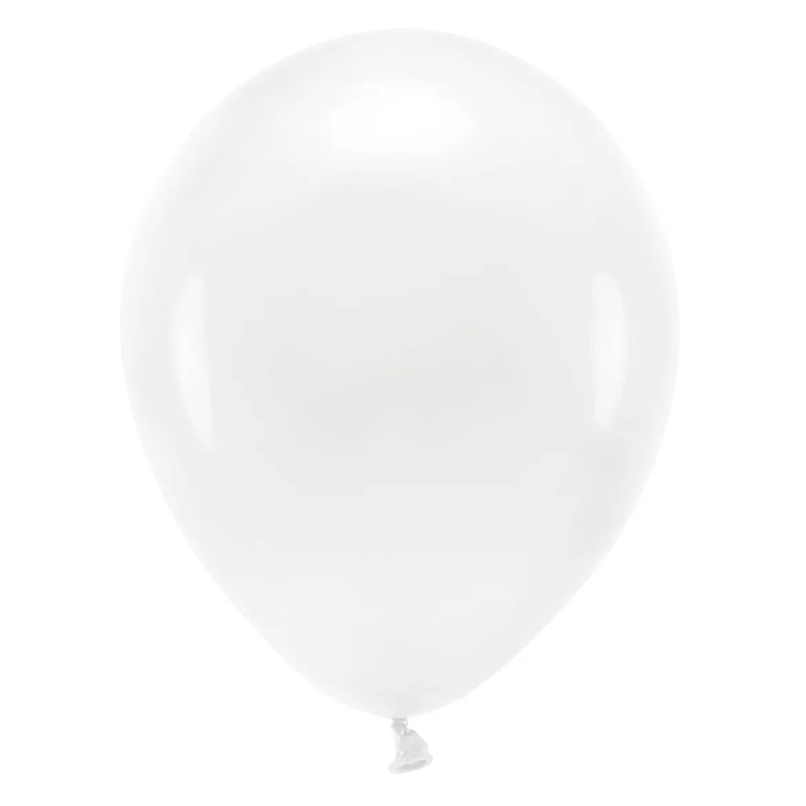Eco Luftballons einfarbig pastell weiß 100 Stück 30cm