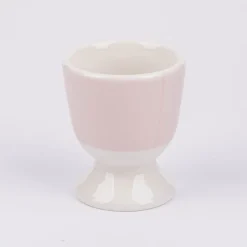 Eierbecher aus Porzellan Herz mit Strauß rosa pastell 5x6cm von der Schreibkram Manufaktur